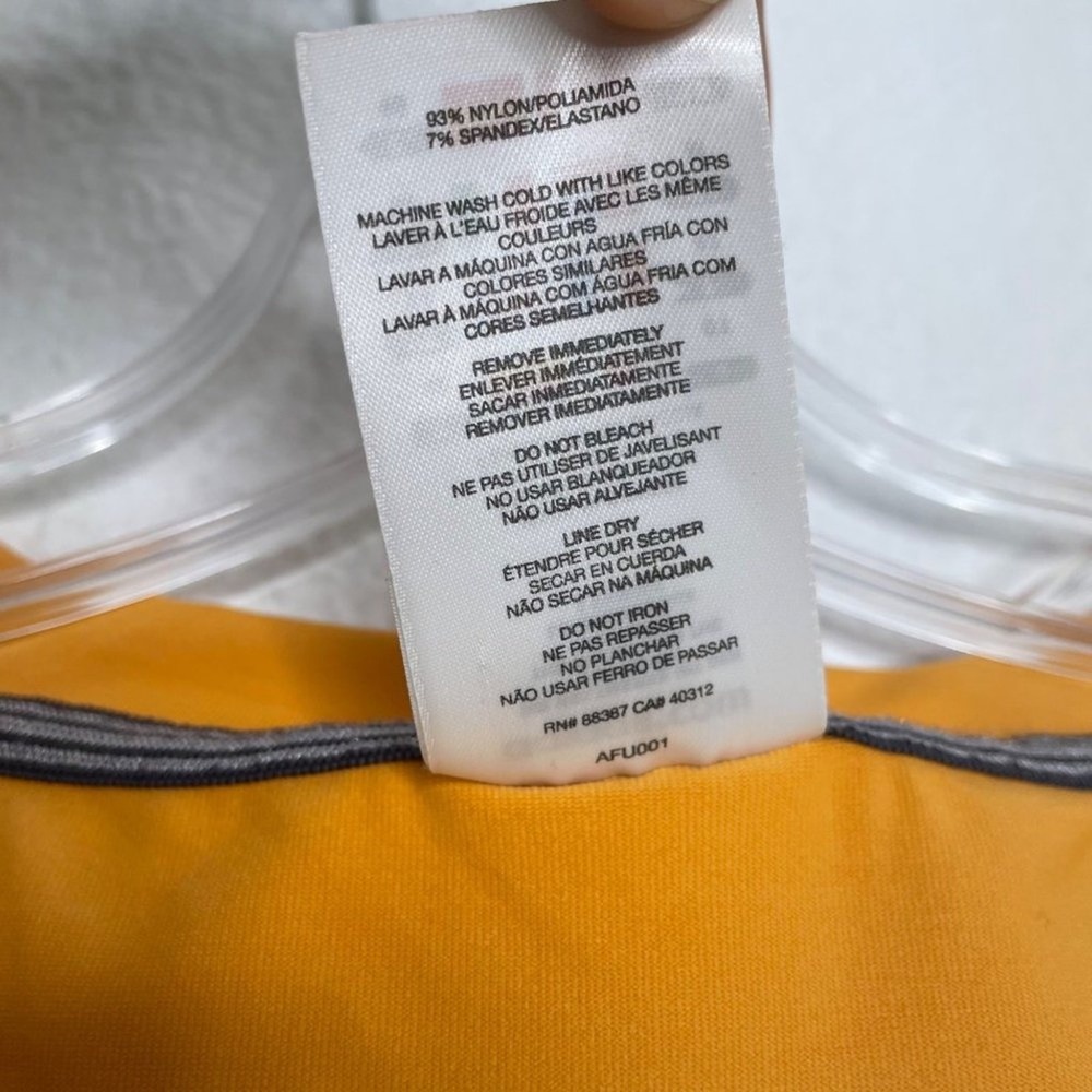 Adidas Climalite V-Neck Athletic T-Shirt Womens Medium Mustard Yellow Gold Sport - Picture 4 of 14